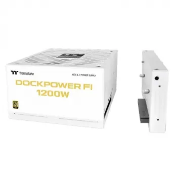 Thermaltake TT Dockpower FI 1200W Snow PC maitinimo blokas, 1200 W, 80 PLUS Gold, modulinis, baltos spalvos