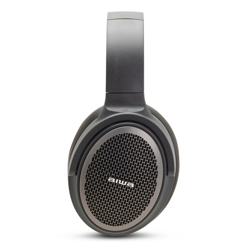 Aiwa HST-250BT pilkos spalvos belaidės ausinės, su mikrofonu, 3,5 mm, Bluetooth 5.0