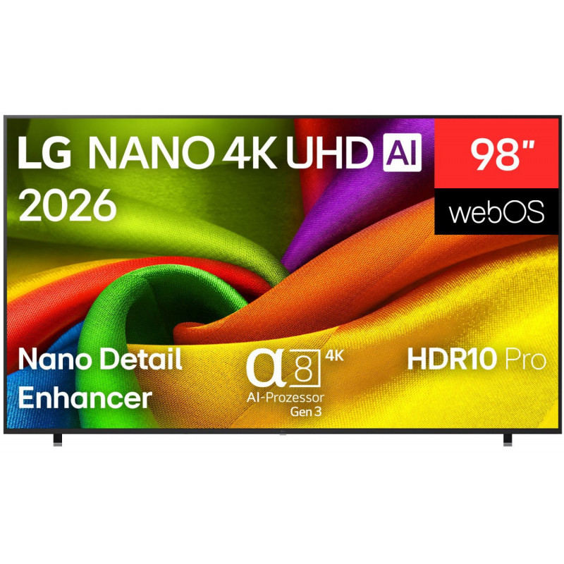 LG 98NU900B6LB 4K Nano LED televizorius, 98 colių