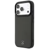 Mercedes Leather Mesh with Bow Line dėklas su MagSafe, skirtas iPhone 18 Pro / 17 Pro, antracito spalvos
