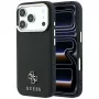 Guess Saffiano Small 4G & Classic Logo dėklas su MagSafe, skirtas iPhone 18 Pro / 17 Pro, juodas