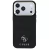 Guess Saffiano Small 4G & Classic Logo dėklas su MagSafe, skirtas iPhone 18 Pro / 17 Pro, juodas