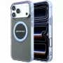 Mercedes AMG00121 AMG IML Transparent Bicolor Block MagSafe telefono dėklas iPhone 18 Pro Max / 17 Pro Max, juodas/mėlynas