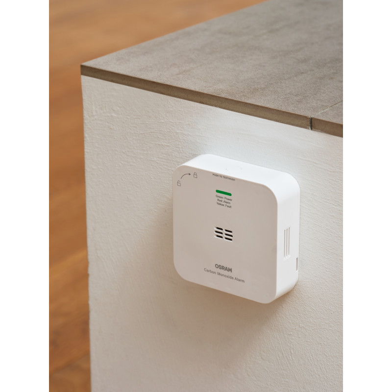 Osram SMART+ WiFi CO dujų (anglies monoksido) detektorius, baltas