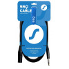 SSQ JSXM10 SS-1462 audio kabelis, Jack stereo - XLR 3 kontaktų kištukas, 10 m, juodas