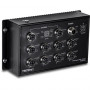 TRENDnet TI-XPG102 geležinkelio reikmėms skirtas pramoninis komutatorius, EN50155, M12, Gigabit PoE+, 10 prievadų