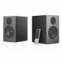 Audio Pro A28 juoda aktyvių stereo garsiakalbių sistema su žemų dažnių refleksu, Linkplay
