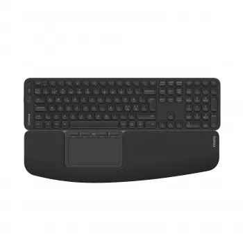 Contour Design CDTP1050BALPN1050 juoda belaidė klaviatūra, 100 % dydžio, RF, žirklinis mechanizmas, QWERTY