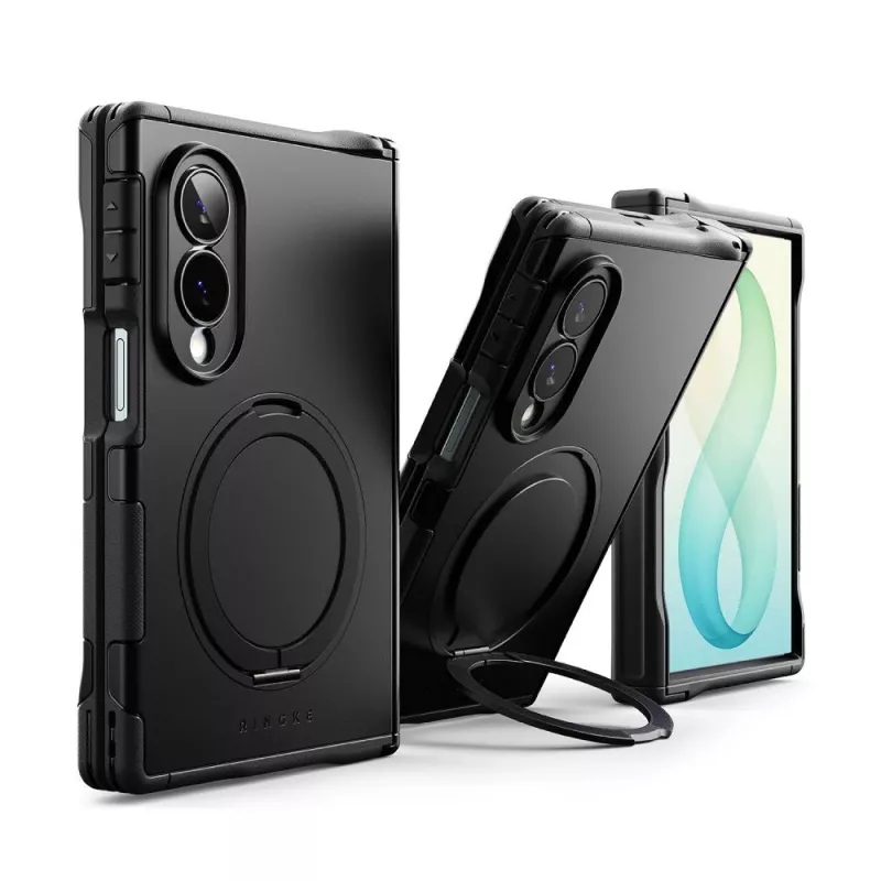 Ringke Alles Magnetic MagSafe aksesuaras Galaxy Z Fold 8 telefonui, juodas