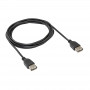 Akyga AK-USB-06 USB 2.0 kabelis, USB-A (lizdas) – USB-A (lizdas), 1,8 m, juodos spalvos