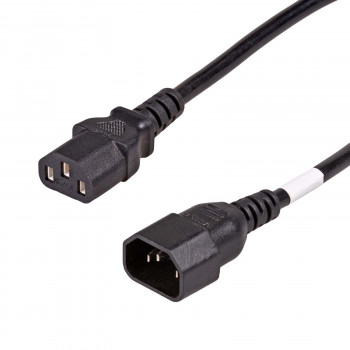Akyga AK-PC-111A CCA maitinimo kabelis-ilgintuvas, 3x0,5 mm², IEC C13 / IEC C14, 5 m, juodos spalvos