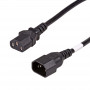 Akyga AK-PC-111A CCA maitinimo kabelis-ilgintuvas, 3x0,5 mm², IEC C13 / IEC C14, 5 m, juodos spalvos