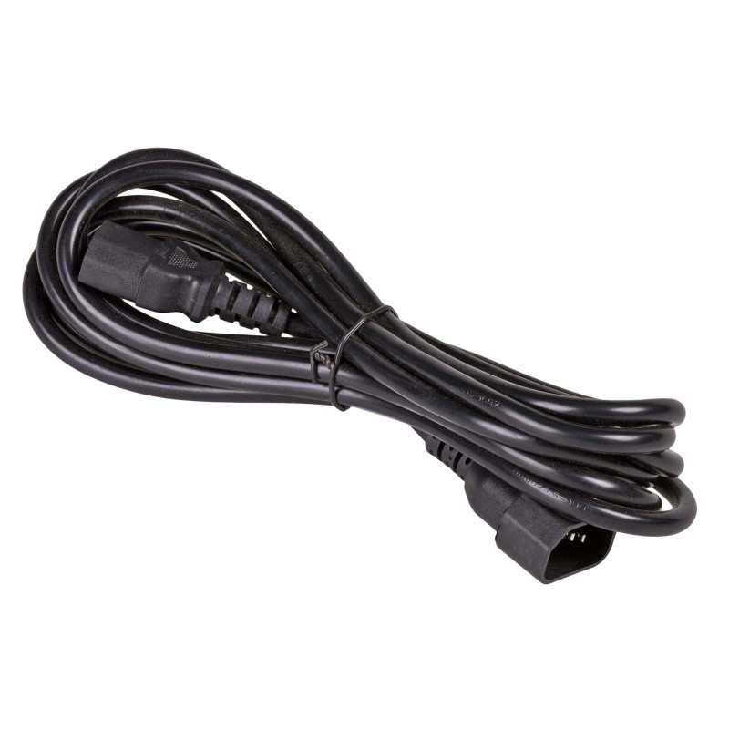 Akyga AK-PC-111A CCA maitinimo kabelis-ilgintuvas, 3x0,5 mm², IEC C13 / IEC C14, 5 m, juodos spalvos
