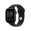 Apple Watch Series 12 išmanusis laikrodis GPS + Cellular 42 mm, juodas aliuminio korpusas, juodas sportinis dirželis, M/L, MJG14ZR/A