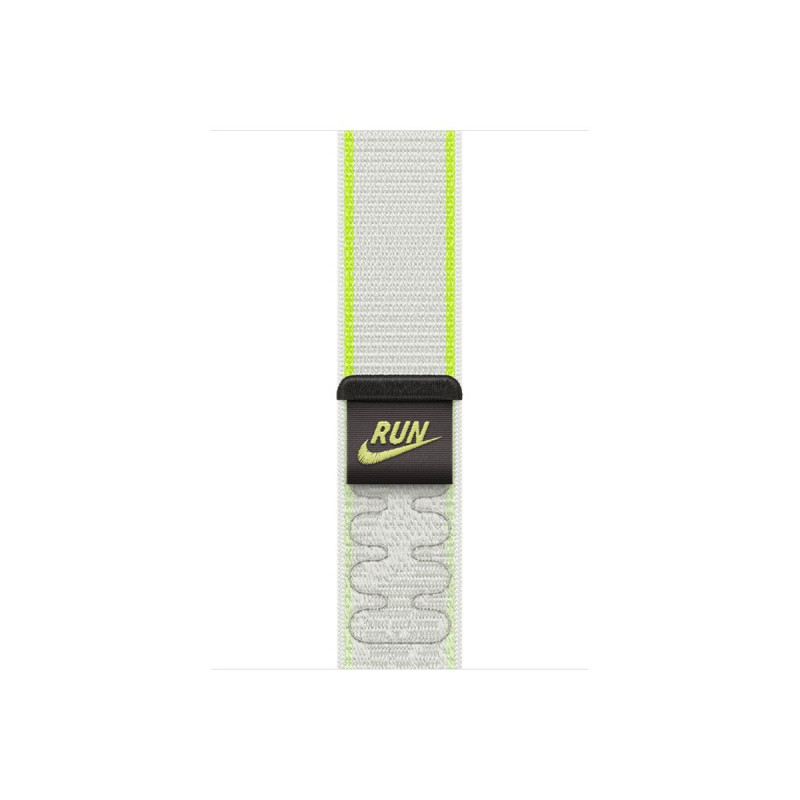 Apple Nike Sport Loop dirželis su kibiąja juostele, skirtas Apple Watch 46 mm, Essential White, MKV14ZM/A