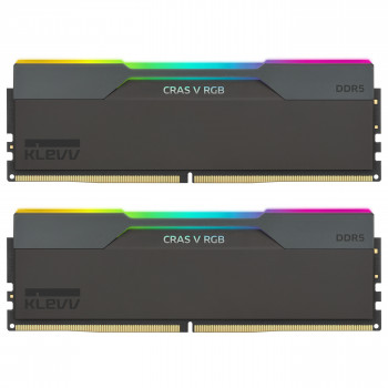 Klevv Cras V RGB KD5AGUA80-64B300G DDR5-6400 CL30 32 GB (2 x 16 GB) RAM rinkinys, juodas