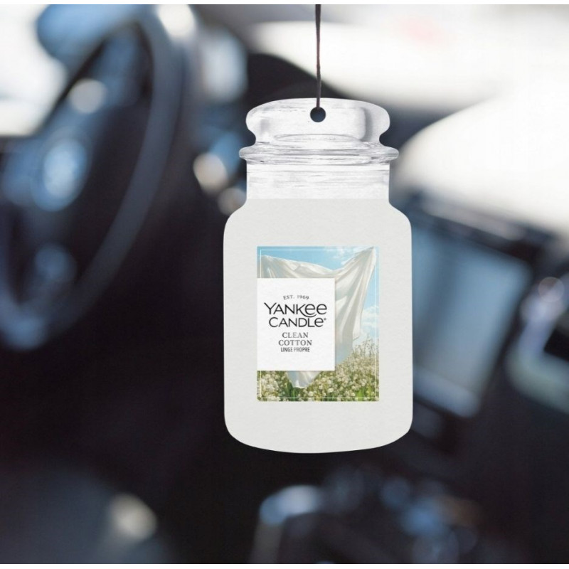Yankee Candle Clean Cotton kabantis automobilio oro gaiviklis