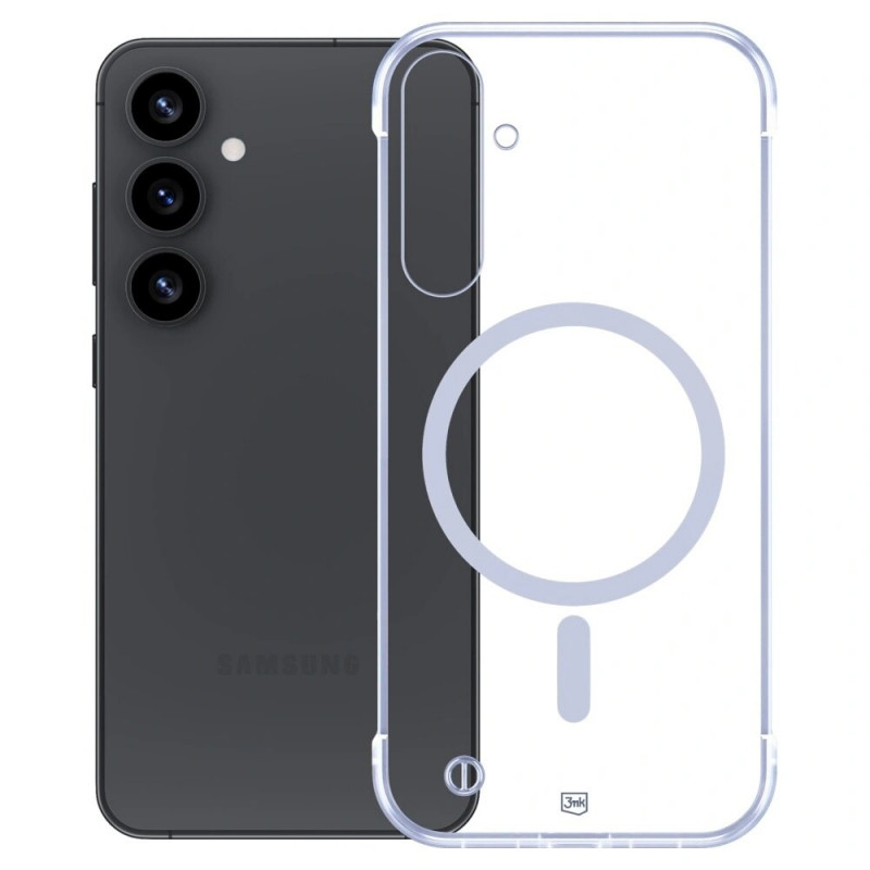 3mk Just20g MagCase dėklas Samsung Galaxy S25+, skaidrus