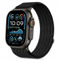 Tech-Protect Nylon Sport nailoninis dirželis Apple Watch 44/45/46/49 mm laikrodžiams, juodos spalvos