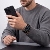 Tech-Protect Nylon Sport nailoninis dirželis Apple Watch 44/45/46/49 mm laikrodžiams, juodos spalvos
