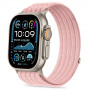 Tech-Protect Nylon Sport nailoninis dirželis Apple Watch 44/45/46/49 mm laikrodžiams, šviesiai rožinės spalvos