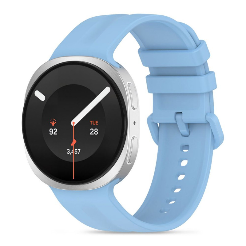 Tech-Protect Silicone Evo silikoninis dirželis Samsung Galaxy Watch 8 / 9 / Classic 40 / 44 / 46 mm, šviesiai mėlynas
