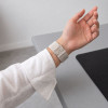 Tech-Protect Nylon Clasp išmaniojo laikrodžio dirželis Samsung Galaxy Watch 8 / 9 / Classic 40 / 44 / 46 mm, Starlight