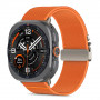 Tech-Protect Nylon Clasp išmaniojo laikrodžio dirželis Samsung Galaxy Watch Ultra 1 / 2 2024-2026 47 mm, oranžinis