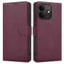 Tech-Protect Wallet atverčiamas dėklas Xiaomi Redmi Note 17 Pro 5G, bordo