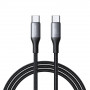 Joyroom Flash Series S-A28 USB-C – USB-C kabelis įkrovimui ir duomenims, 60 W, 480 Mbps, 1 m, juodas