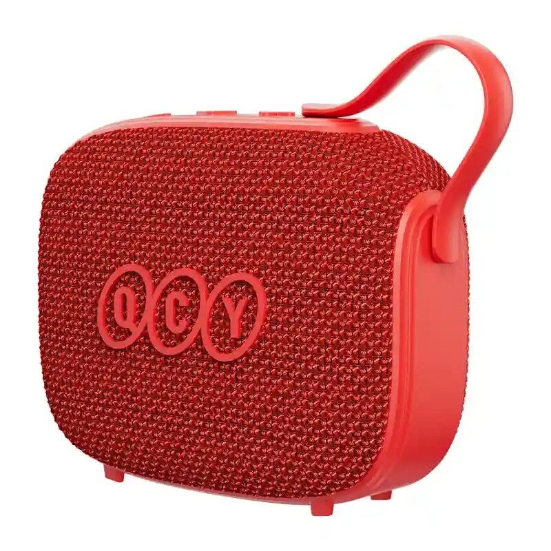 QCY SP3 nešiojamas belaidis garsiakalbis su Bluetooth, raudonas