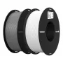 Creality PLA+ 3D gija, 1,75 mm, baltos + pilkos spalvos, 2 ritės po 1 kg, 3301010365