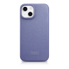 iCarer CE Premium Leather Folio Case natūralios odos dėklas knygelė Apple iPhone 14 Plus / 15 Plus telefonams, MagSafe, šviesiai violetinis (ICR413)