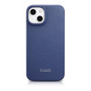 iCarer CE Premium Leather Folio Case natūralios odos dėklas knygelė iPhone 14 Plus telefonui, magnetinis, MagSafe, mėlynas (WMI14220715-BU)