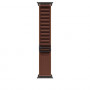 Apple Alpine Loop dirželis išmaniajam laikrodžiui 49 mm, bordo spalvos, vidutinis dydis, juodo titano apdaila, MKF14ZM/A