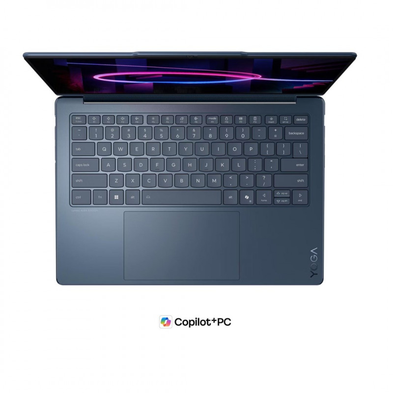 Lenovo Yoga 9i 2-in-1 Aura Edition 14IPH11 83SE001XPB laptopas, 14" 2,8K OLED jutiklinis ekranas, Intel Core Ultra 7 355, 32 GB RAM, 512 GB SSD, mėlynas