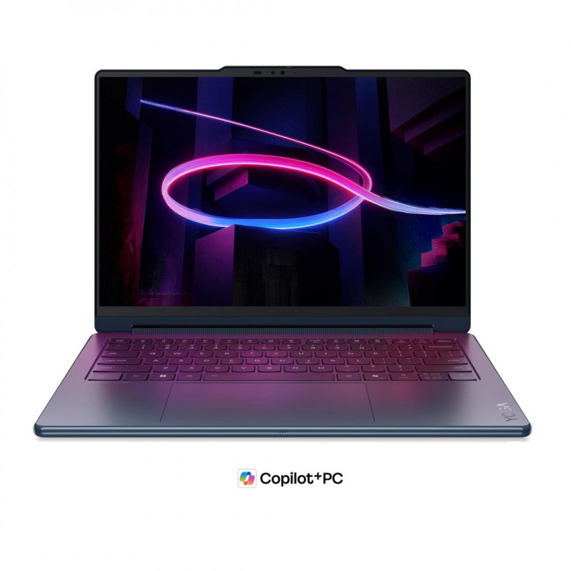 Lenovo Yoga 9i 2-in-1 Aura Edition 14IPH11 83SE001XPB laptopas, 14" 2,8K OLED jutiklinis ekranas, Intel Core Ultra 7 355, 32 GB RAM, 512 GB SSD, mėlynas