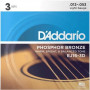 Daddario D'Addario EJ16 stygos akustinei gitarai, 12-53