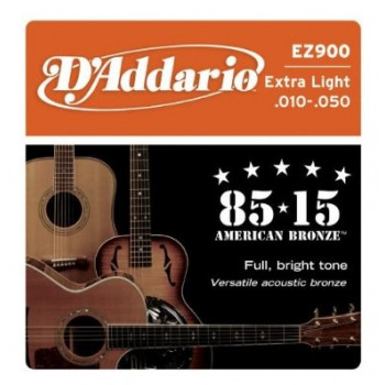 Daddario D'Addario EZ900 stygos akustinei gitarai, 10-50