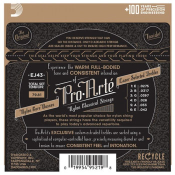 Daddario D'Addario EJ43 Pro-Arté Carbon klasikinių gitarų stygos