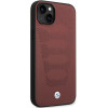 BMW BMHCP14S22RPSR apsauginis dėklas, skirtas iPhone 14, bordo atspalvio, Leather Seats Pattern