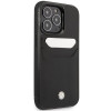 BMW BMHCP14L22RSEPK apsauginis dėklas, skirtas iPhone 14 Pro, juodas, Leather Card Slot