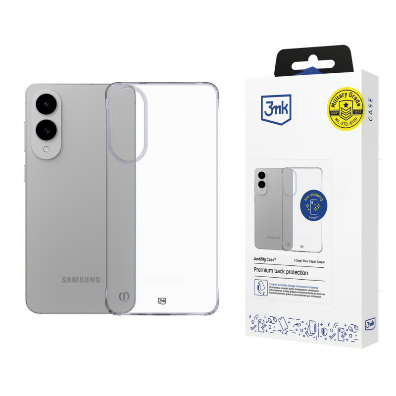 3MK Just20g Clear Case dėklas Samsung Galaxy S25 Edge išmaniajam telefonui, permatomas