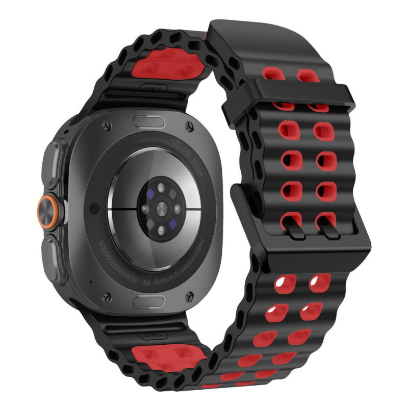 Tech-Protect Iconband Pro dirželis, skirtas Samsung Galaxy Watch Ultra 1 / 2 (2024-2026), 47 mm, juodas ir raudonas