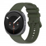 Tech-Protect Silicone Evo dirželis, skirtas Samsung Galaxy Watch 8 / 9 / Classic (40 / 44 / 46 mm), chaki žalias