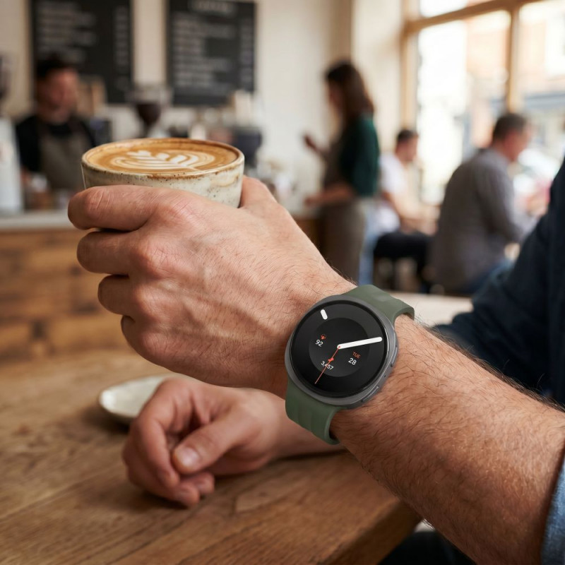 Tech-Protect Silicone Evo dirželis, skirtas Samsung Galaxy Watch 8 / 9 / Classic (40 / 44 / 46 mm), chaki žalias