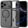 Apple iPhone 17 Pro Max dėklas Tech-Protect MagEdge MagSafe, matinė juoda / tamsaus metalo spalva