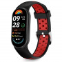 Tech-Protect IconBand Air dirželis, skirtas Xiaomi Smart Band 8 / 9 / 10 / NFC, juodos ir raudonos spalvos