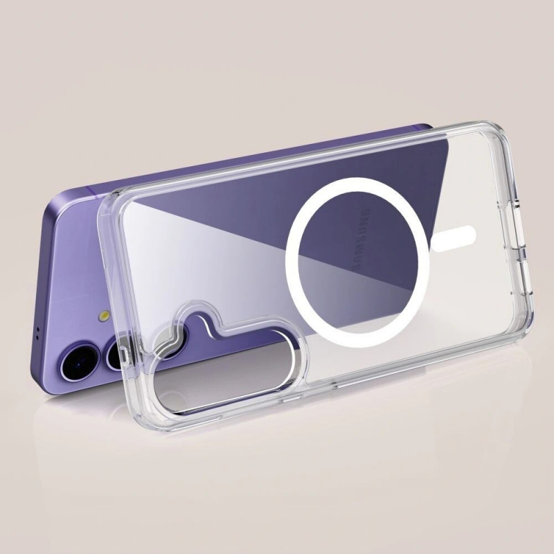 Tech-Protect Flexair Hybrid MagSafe dėklas Samsung Galaxy S25 FE, skaidrus