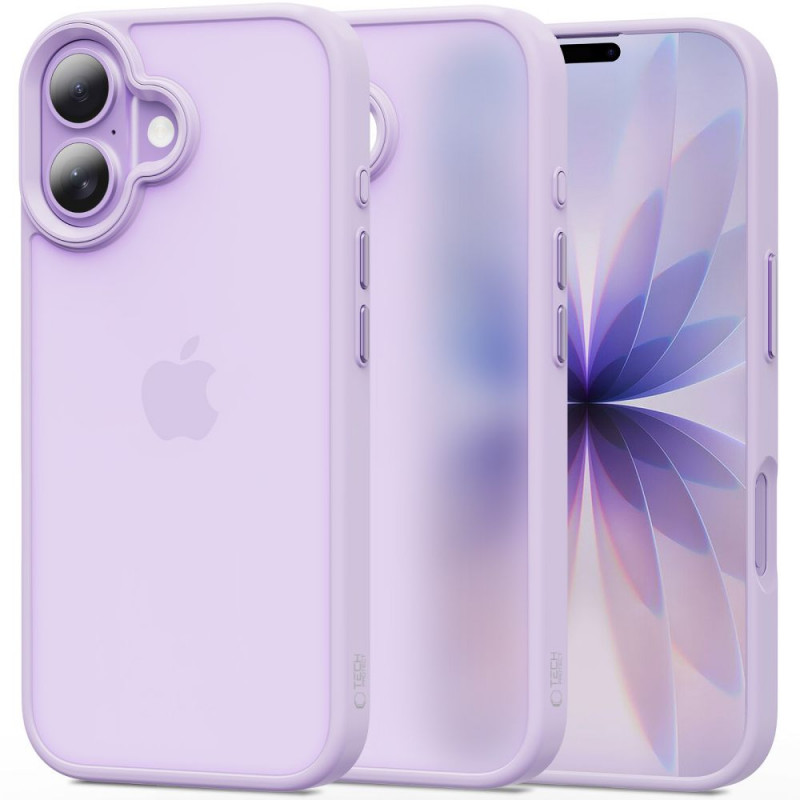Tech-Protect MagMat telefono dėklas Apple iPhone 17, matinis levandinis